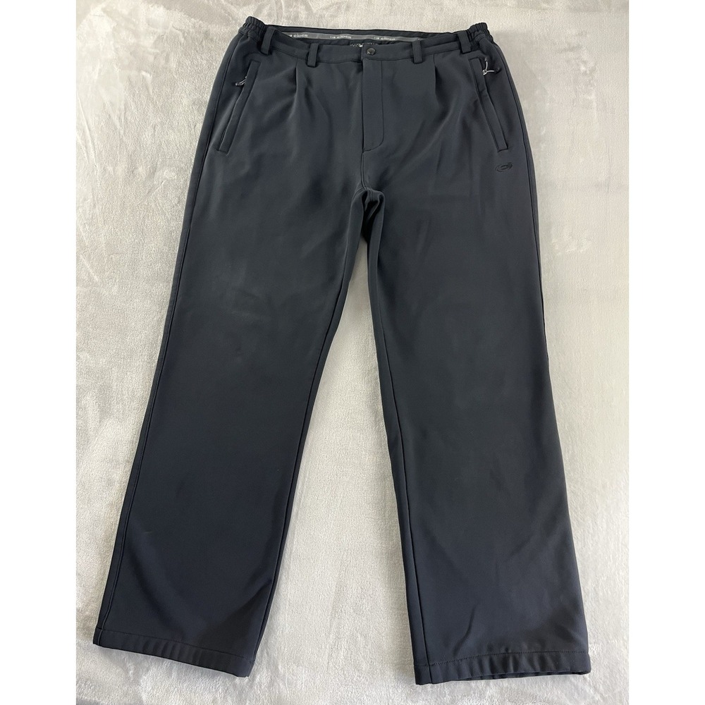 EIDER S Min M Pants Men Extra Large Black Fleece Straight Leg Stretch Winter